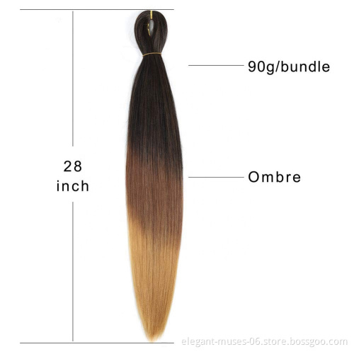 Pre-Stretched Jumbo Hair Braid Synthetic Yaki Braiding Hair Extension pony ez braiding Hair